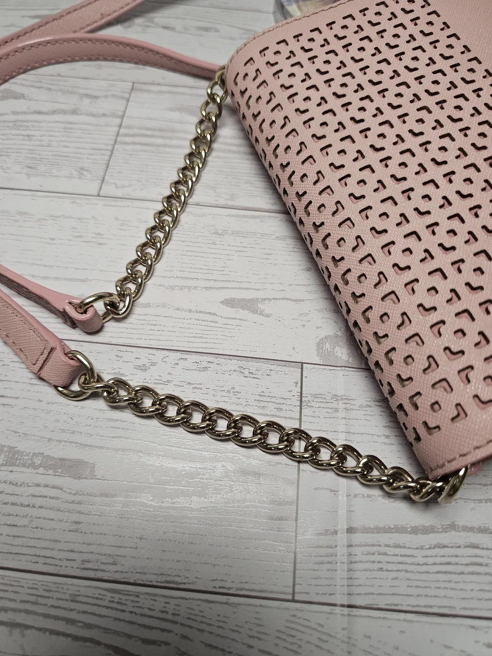 kate spade New York Pink Perforated Crossbody Bag